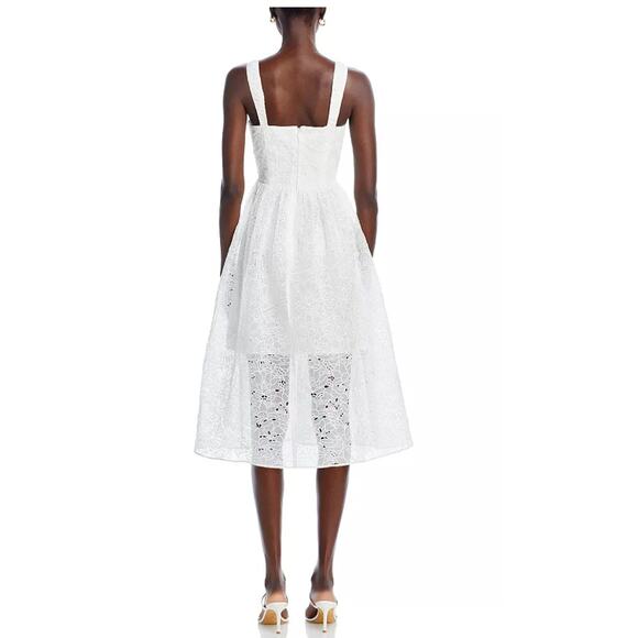 FRENCH‎ CONNECTION Evelyn Sleeveless Lace Midi Dress Size 12 - Picture 3 of 9